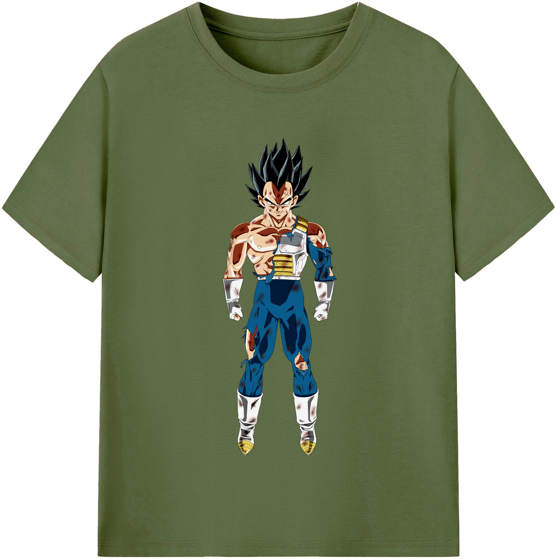 （画像用） ドラゴンボール ベジータ四世（Bejīta Yonsei）DRAGON BALL Vegeta IV 綿100％半袖Tシャツ（フロントプリント）